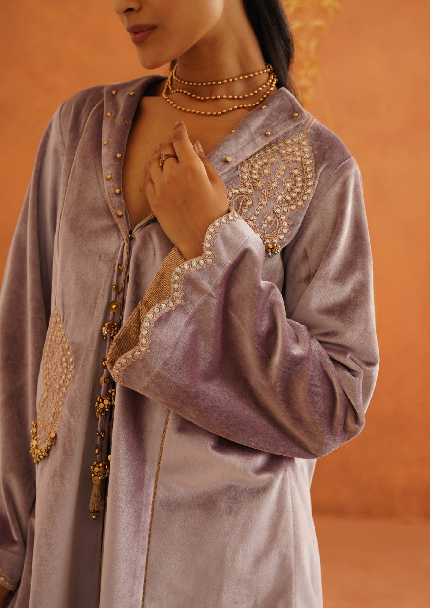 Zeba Lilac Coat Set