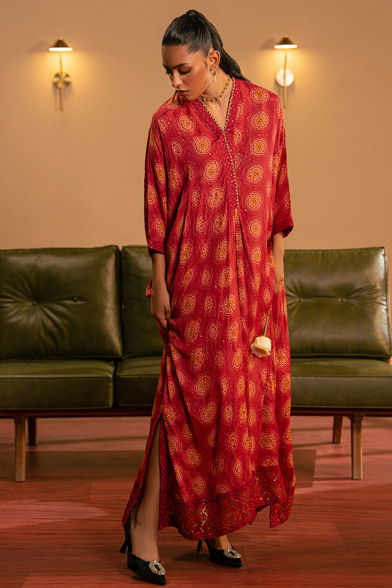 PINKSPIRE GLOW EMBROIDERED SILK SHIRT