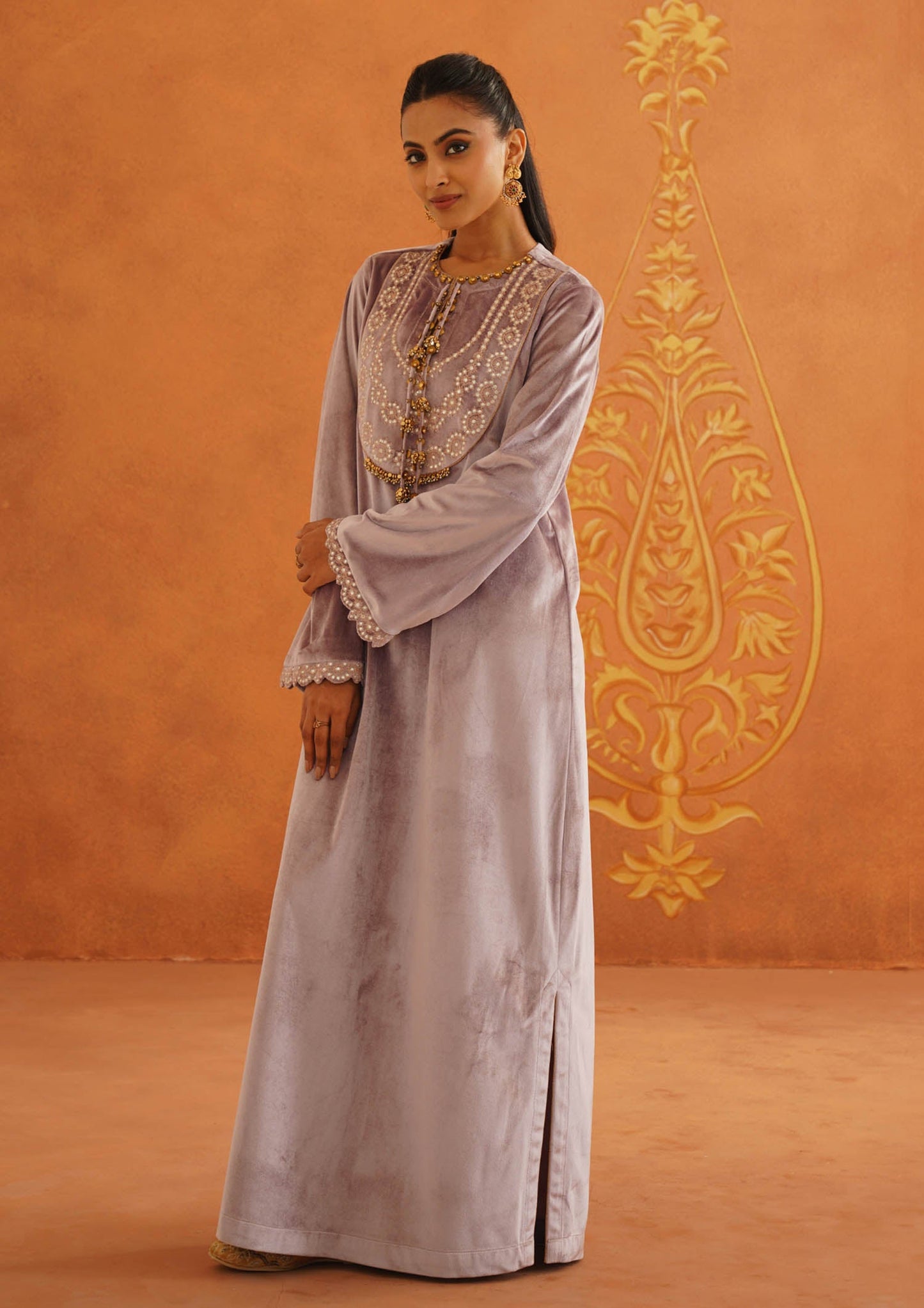 Zeba Lilac Long Dress
