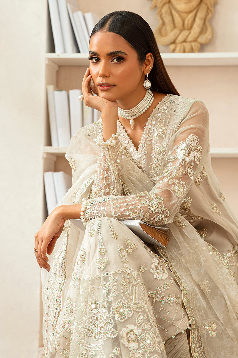 STERLING SILVER-3PC ORGANZA EMBROIDERED PRET