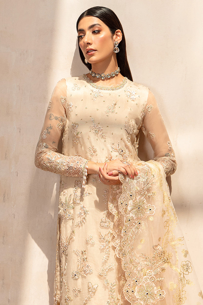 SUFFUSE TALE-3PC ORGANZA EMBROIDERED PRET