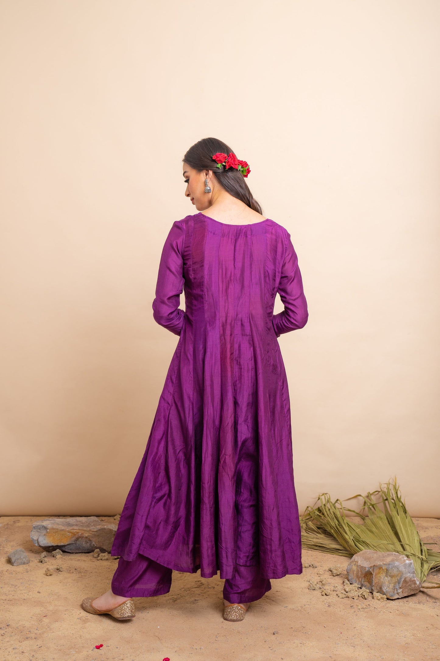 Dhanak Purple Kurta Set of 3