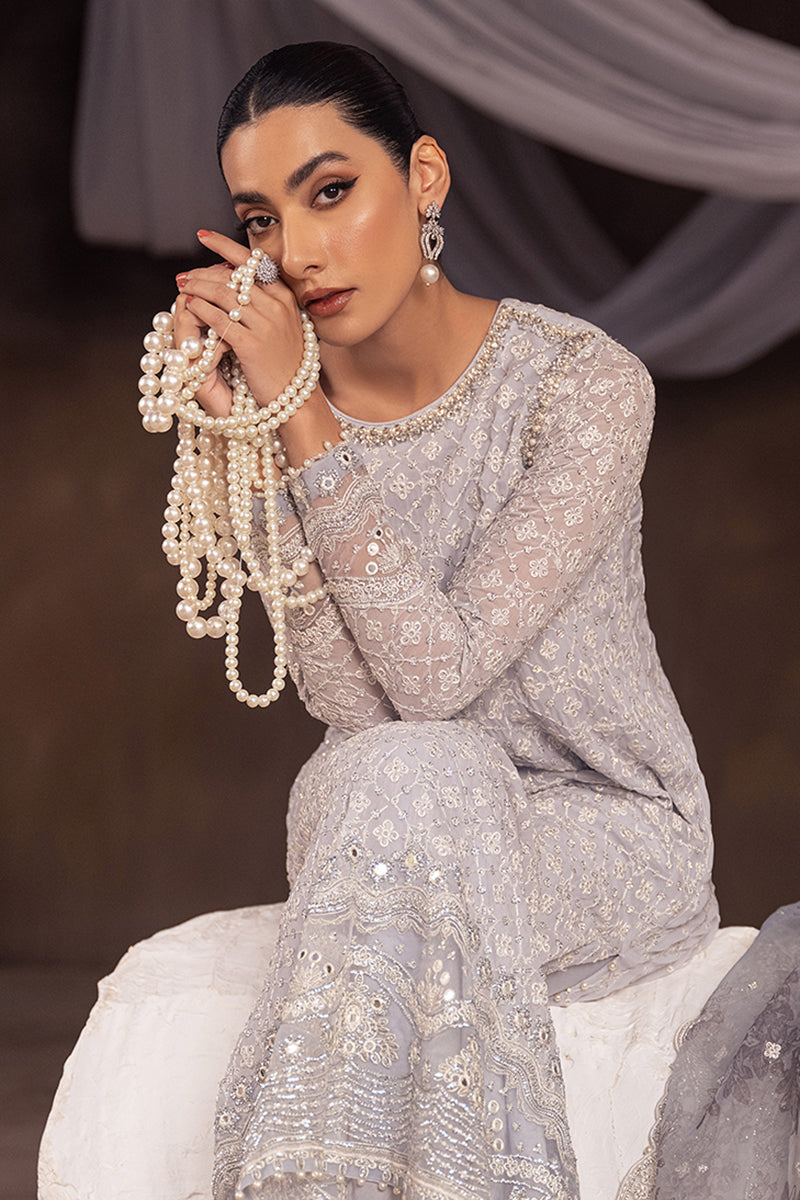 ASMAANI-3PC CHIFFON EMBROIDERED PRET
