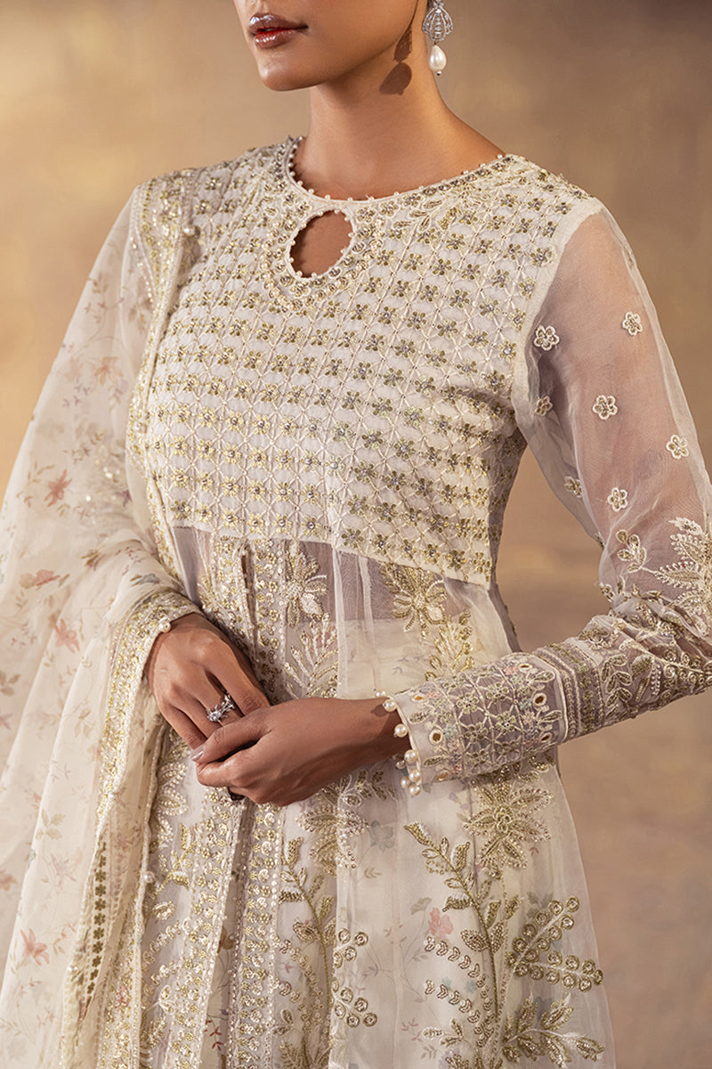 GHAZAL-3PC ORGANZA EMBROIDERED PRET