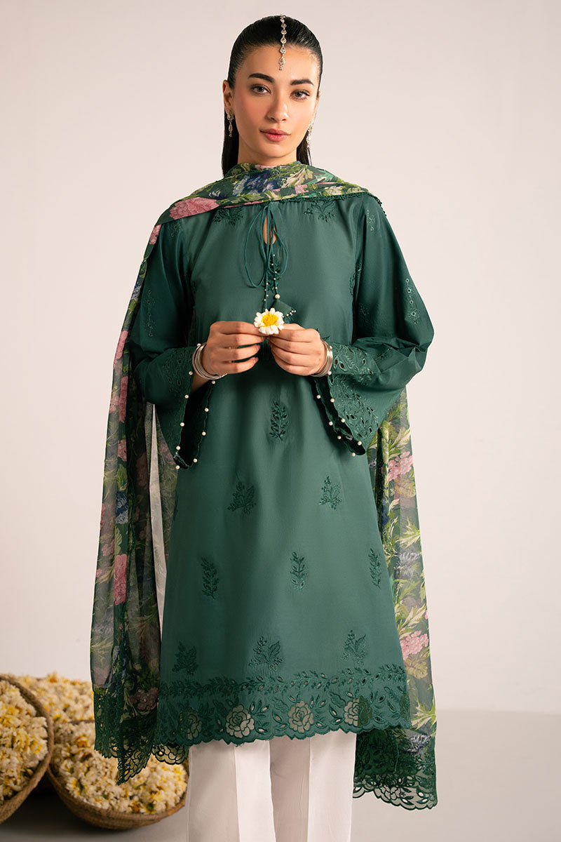 PINE GREEN-2PC (SHIRT & DUPATTA)