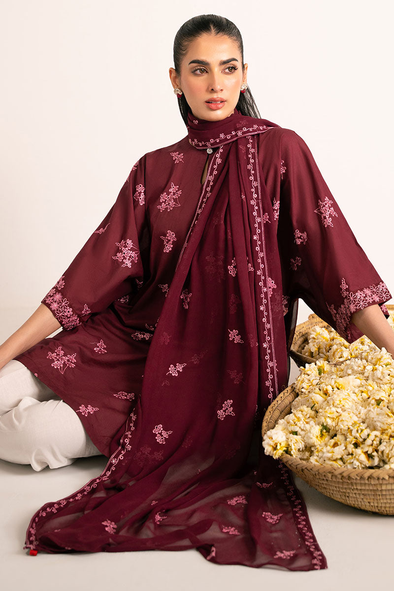 ROSE GLAM-2PC (SHIRT & DUPATTA)
