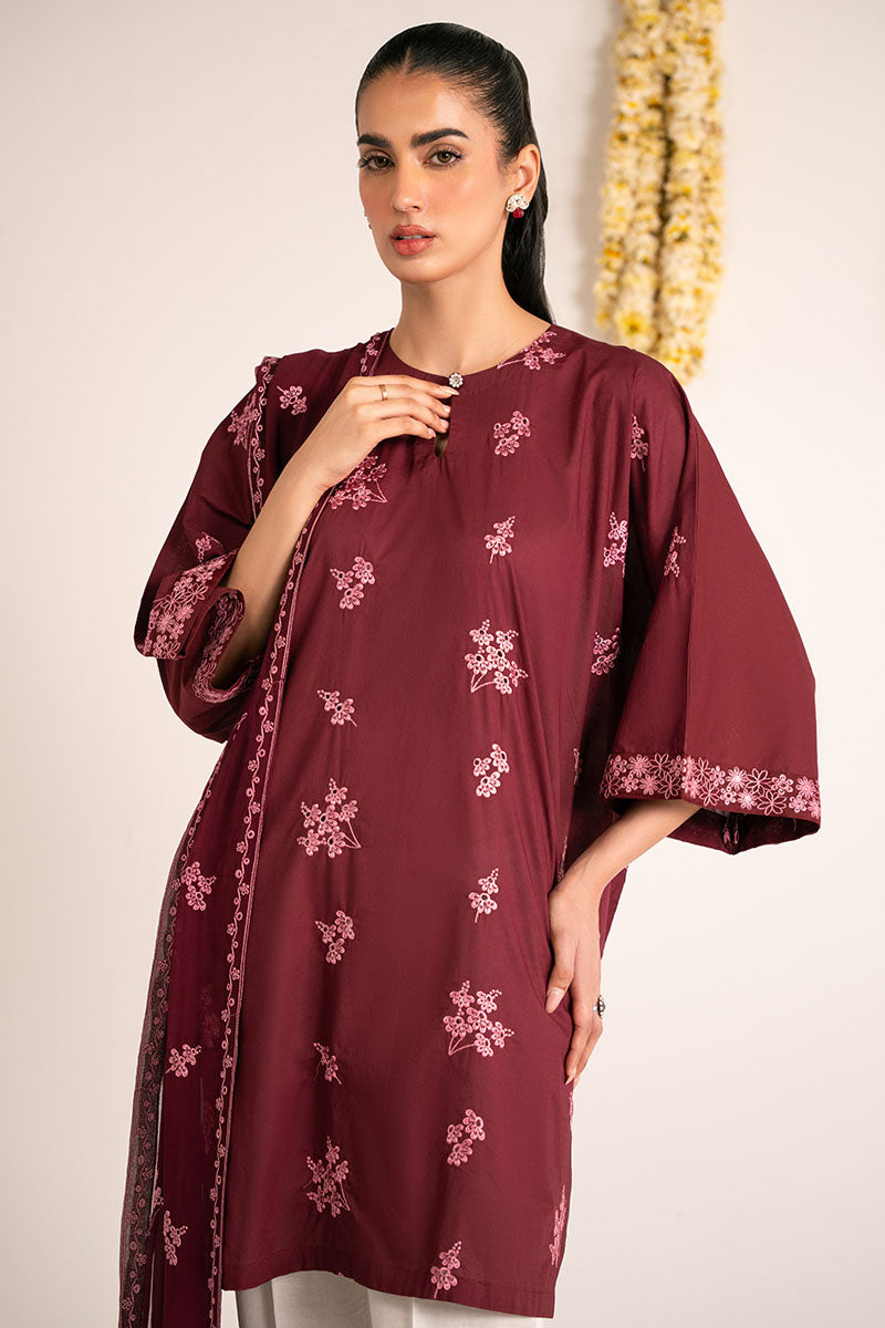 ROSE GLAM-2PC (SHIRT & DUPATTA)