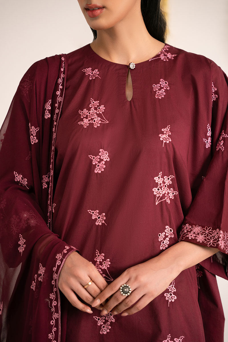 ROSE GLAM-2PC (SHIRT & DUPATTA)