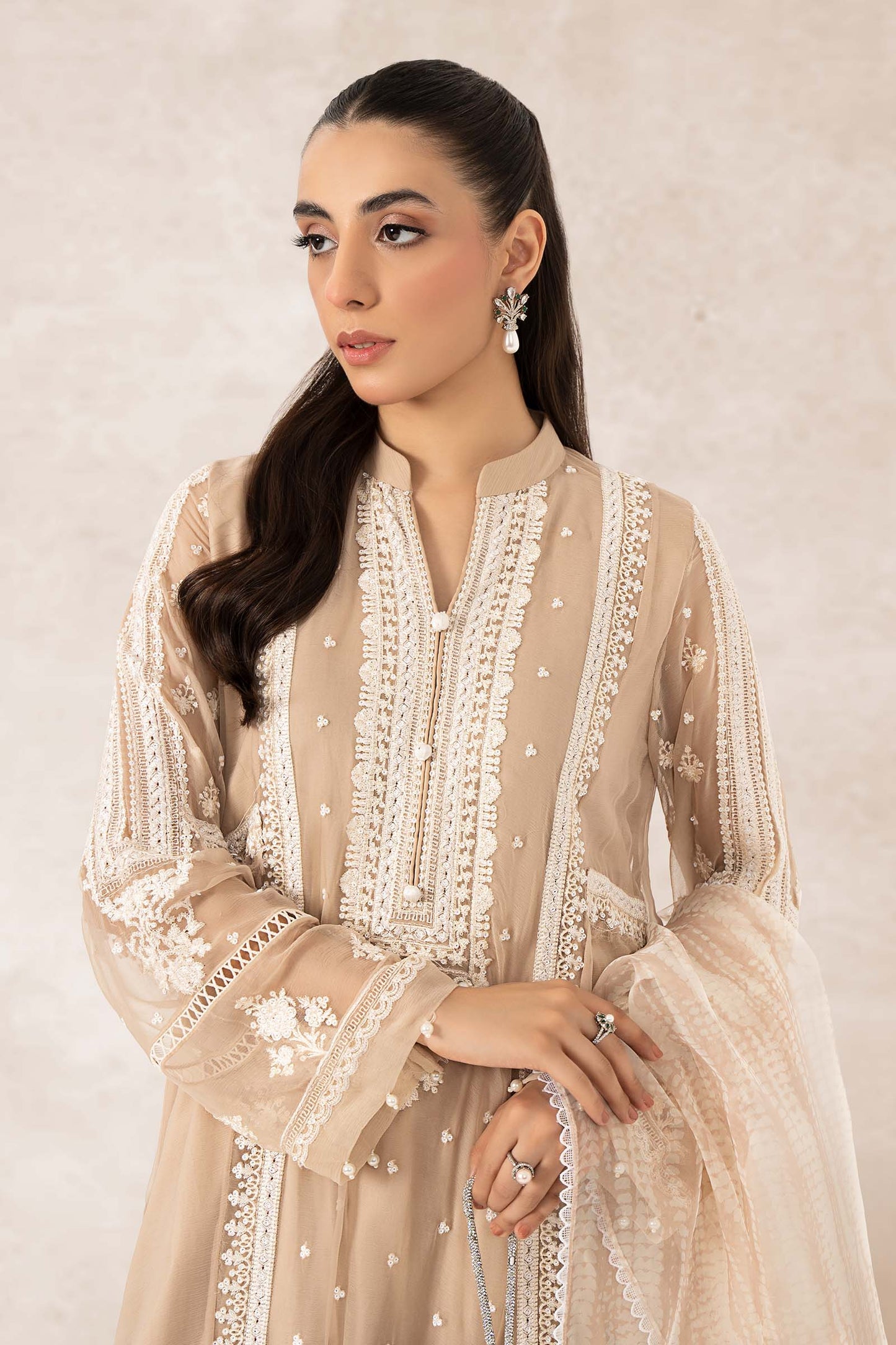 3 Piece Embroidered Suit