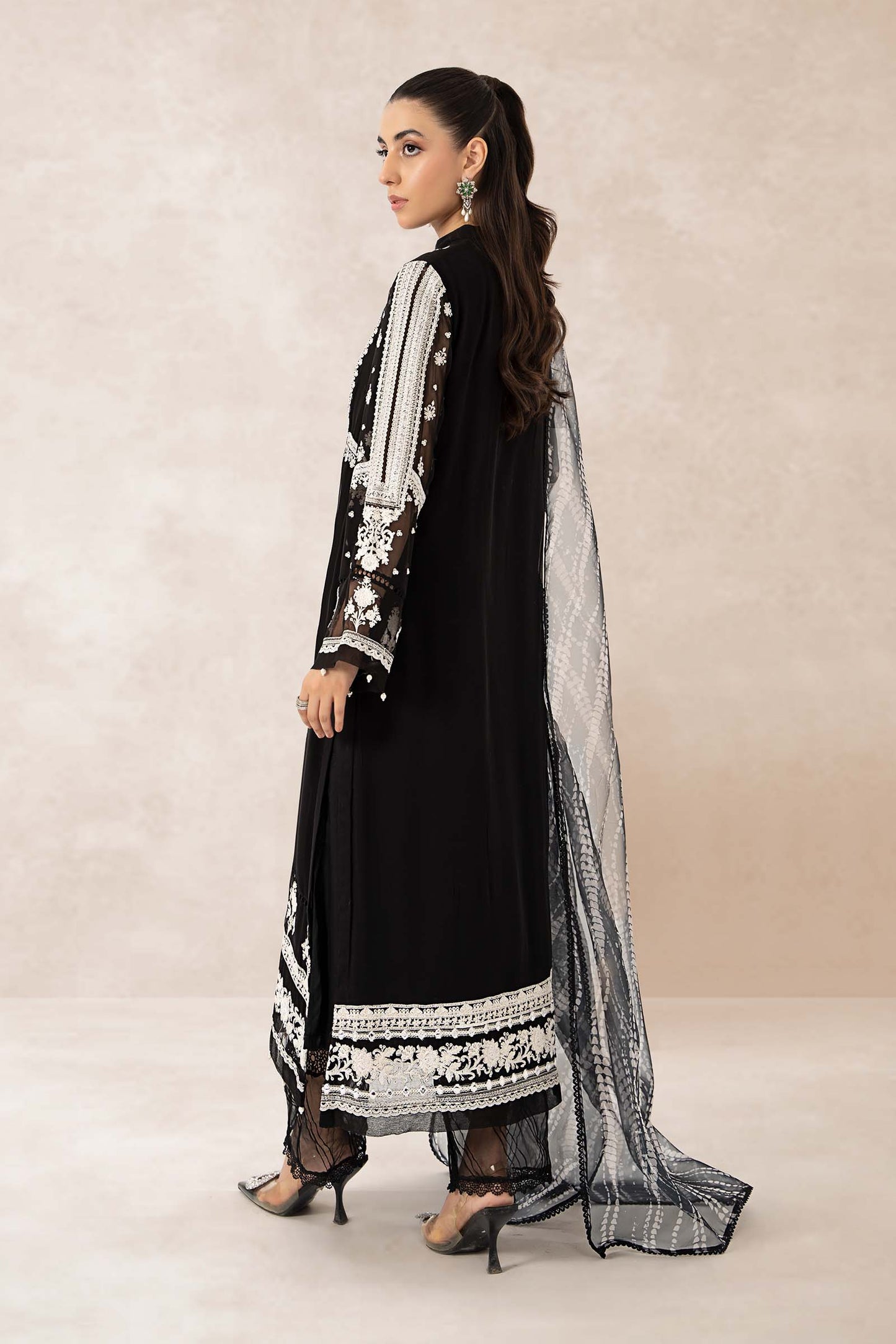 3 Piece Embroidered Suit