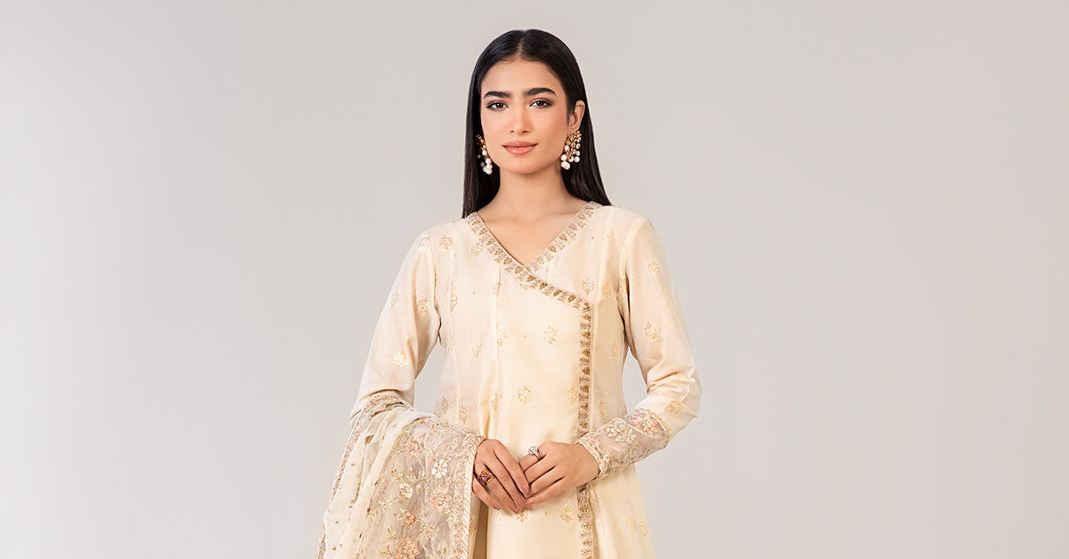 3 Piece Embroidered Suit