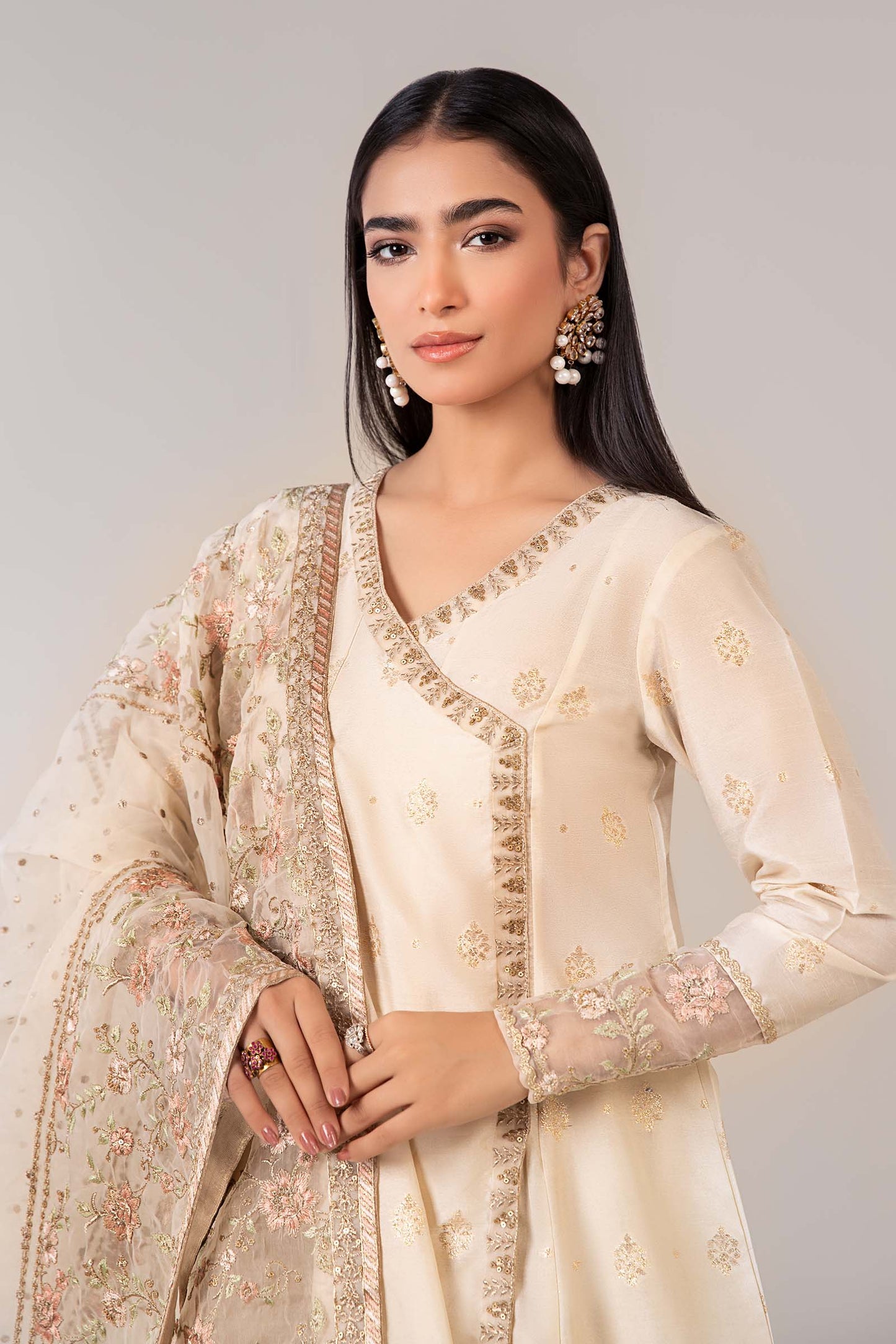 3 Piece Embroidered Suit