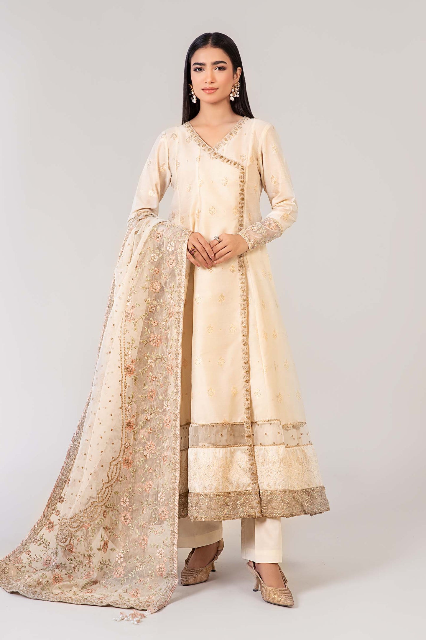 3 Piece Embroidered Suit