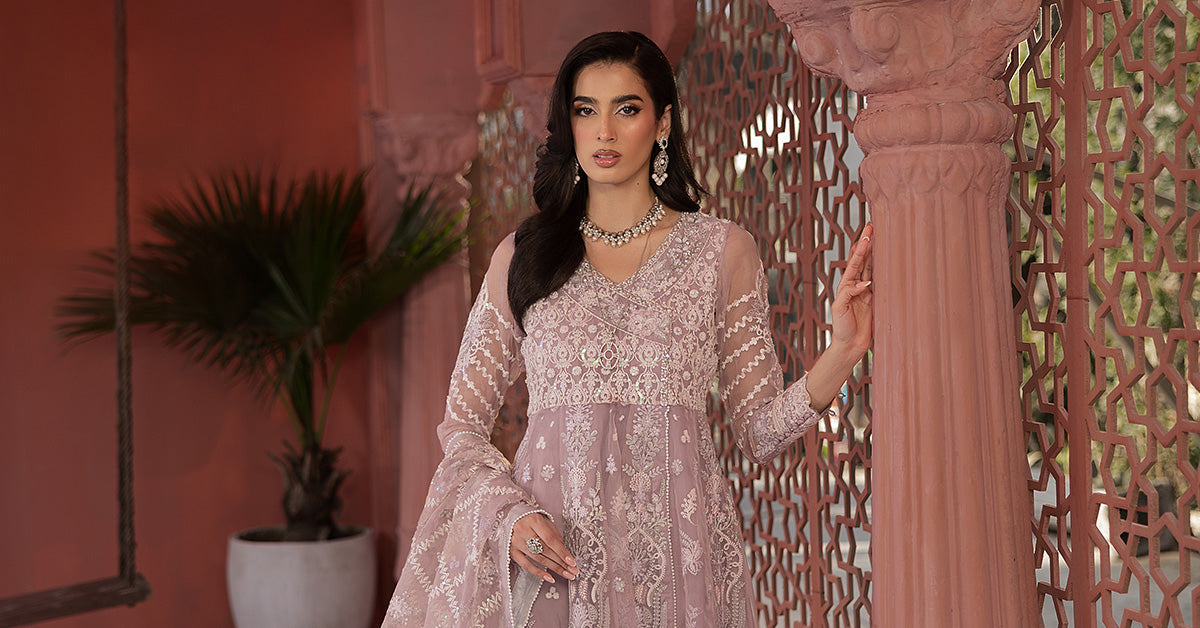 3 Piece Embroidered Organza Suit