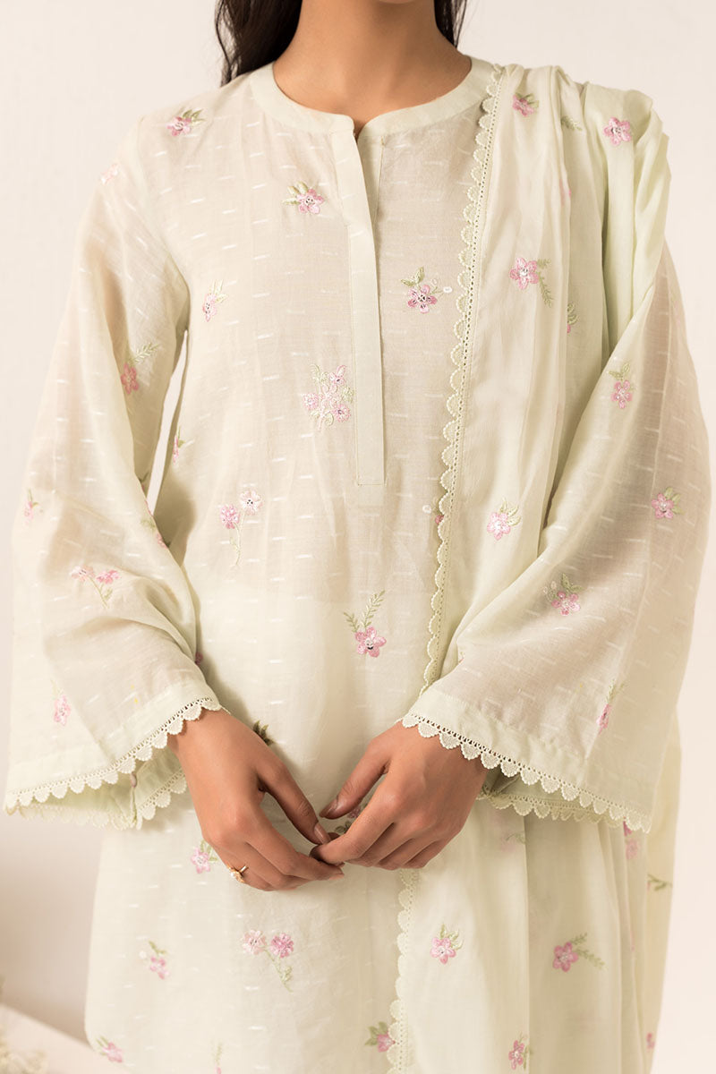 PSTACHIO PEARL-2PC (SHIRT & DUPATTA)