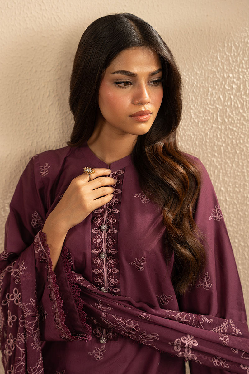 PURPLE GLOW-2PC (SHIRT & DUPATTA)