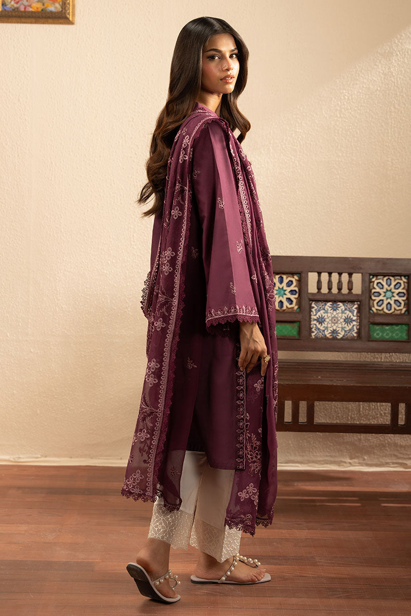 PURPLE GLOW-2PC (SHIRT & DUPATTA)