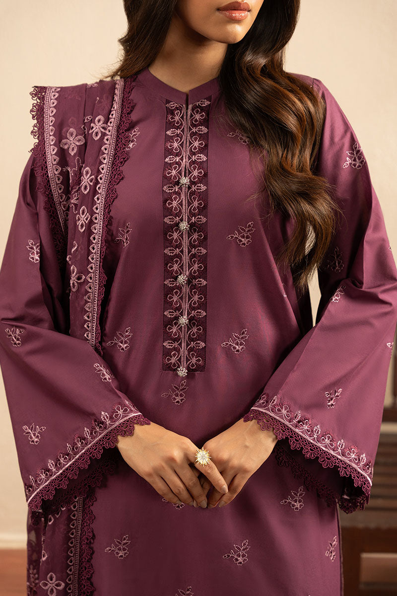 PURPLE GLOW-2PC (SHIRT & DUPATTA)