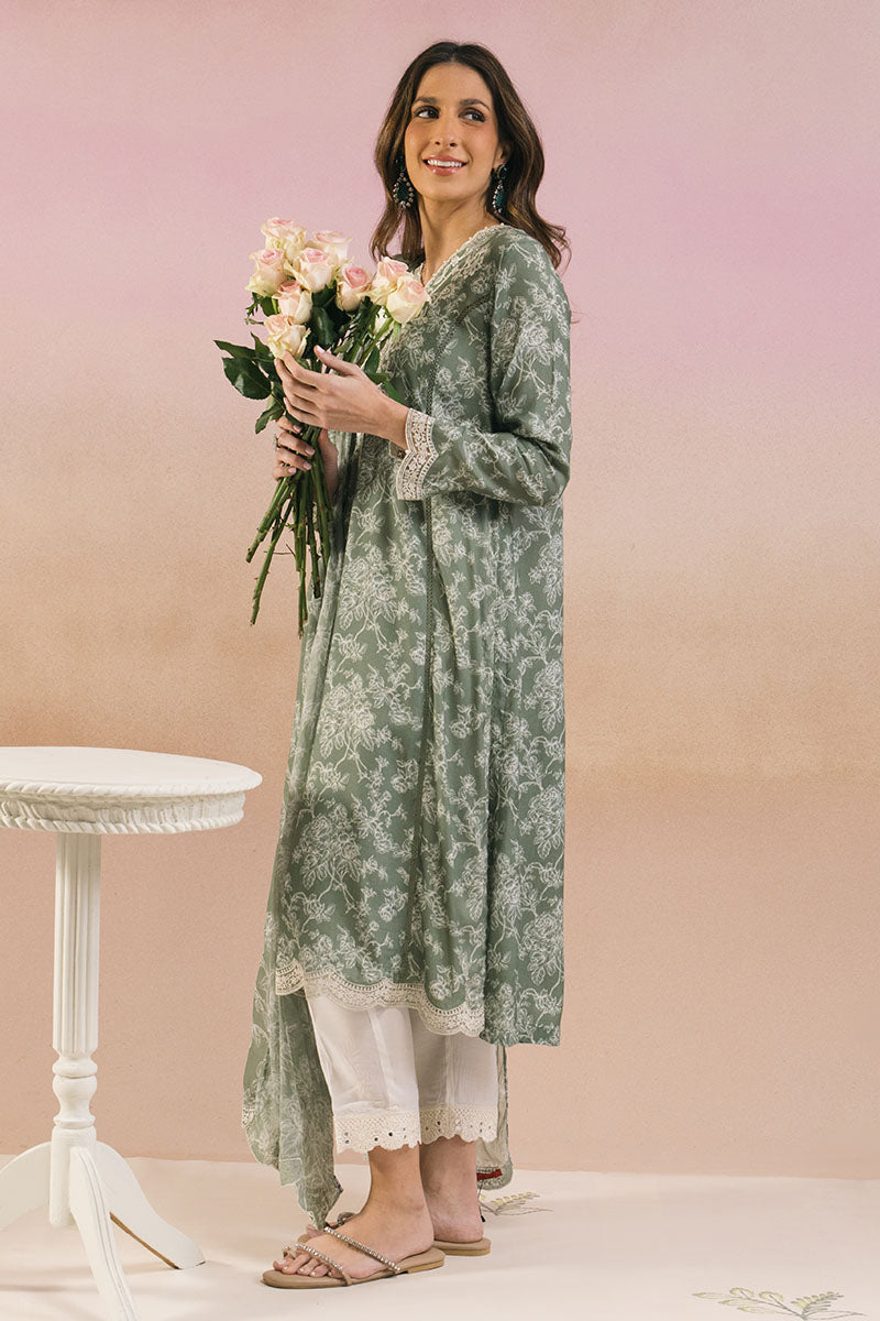 WHISPER SAGE-2PC (SHIRT & DUPATTA)