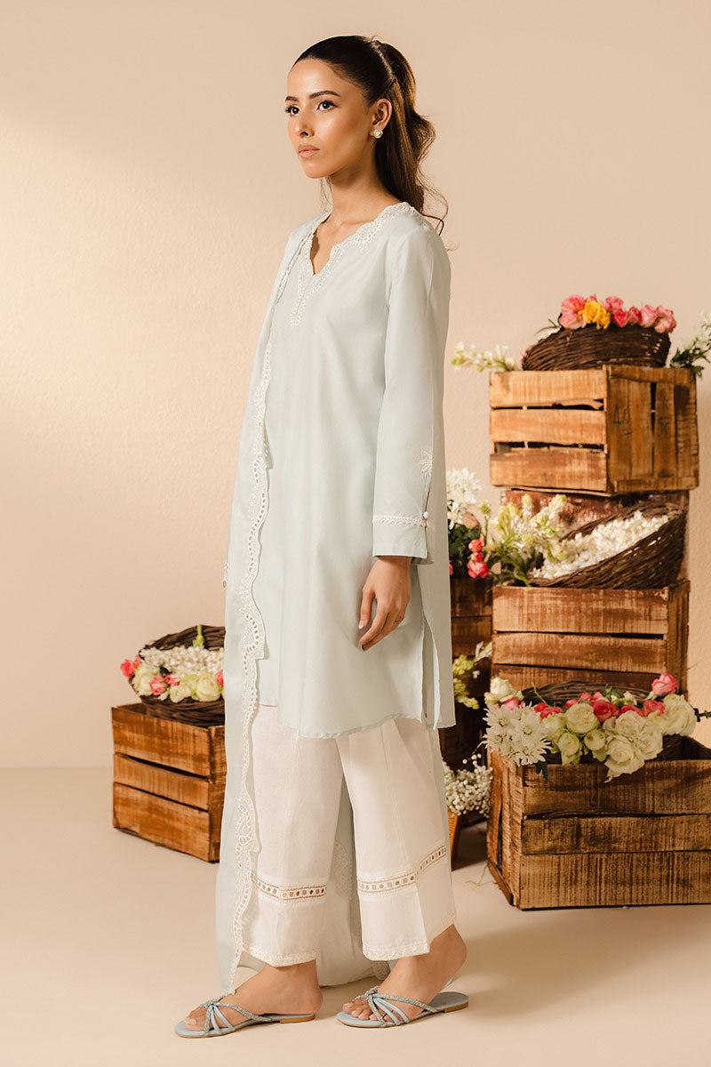SKY GRAY-2PC (SHIRT & DUPATTA)