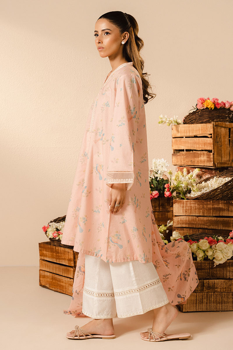 BLUSH DEW-2PC (SHIRT & DUPATTA)