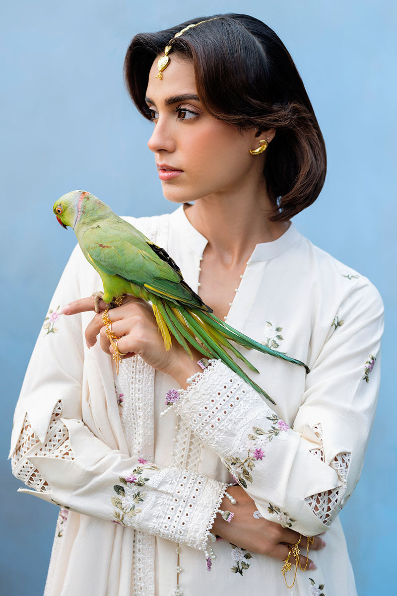 PETAL PARADISE-3PC (SHIRT,TROUSER & DUPATTA)