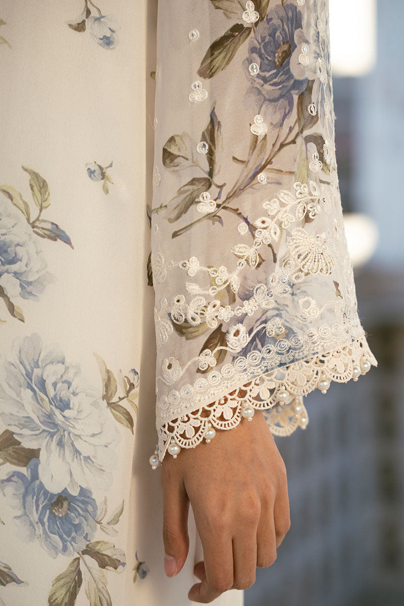 WHITE TULIP-3PC (SHIRT, TROUSER & DUPATTA)