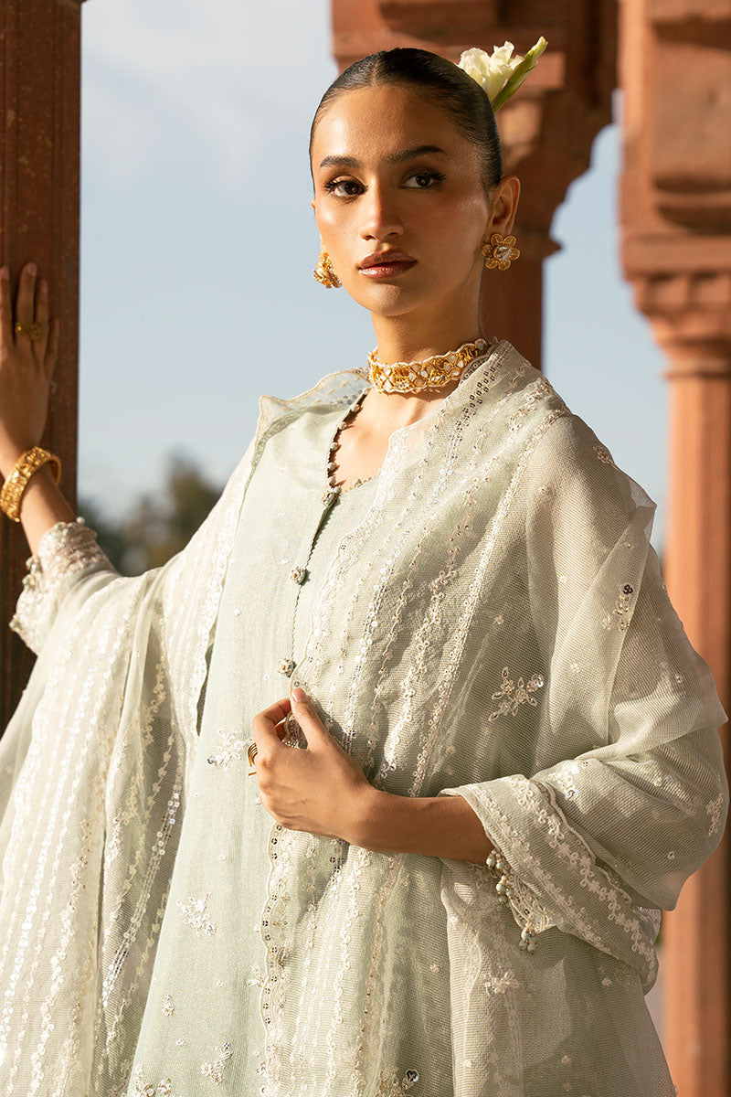 MINT HAZE-3PC (SHIRT, TROUSER & DUPATTA)