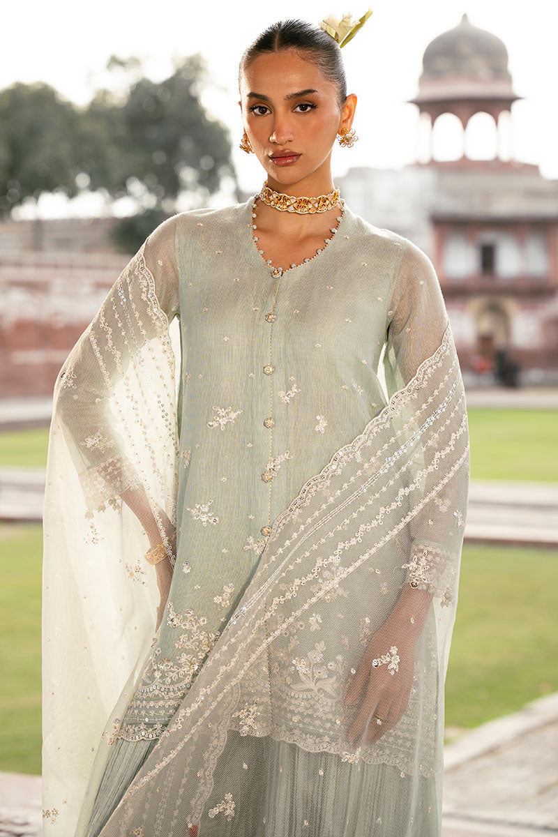 MINT HAZE-3PC (SHIRT, TROUSER & DUPATTA)