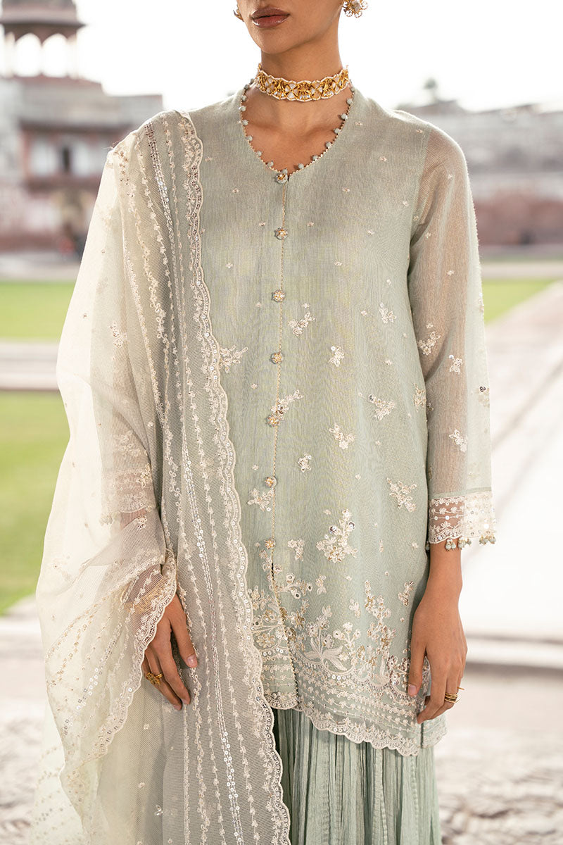 MINT HAZE-3PC (SHIRT, TROUSER & DUPATTA)