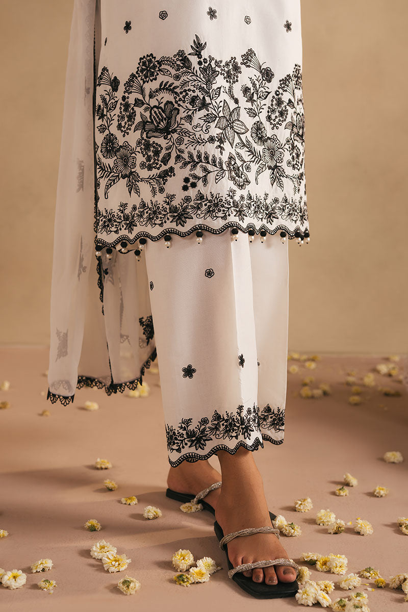 MONOCHROME BLISS- 3PC(SHIRT, TROUSER & DUPATTA)