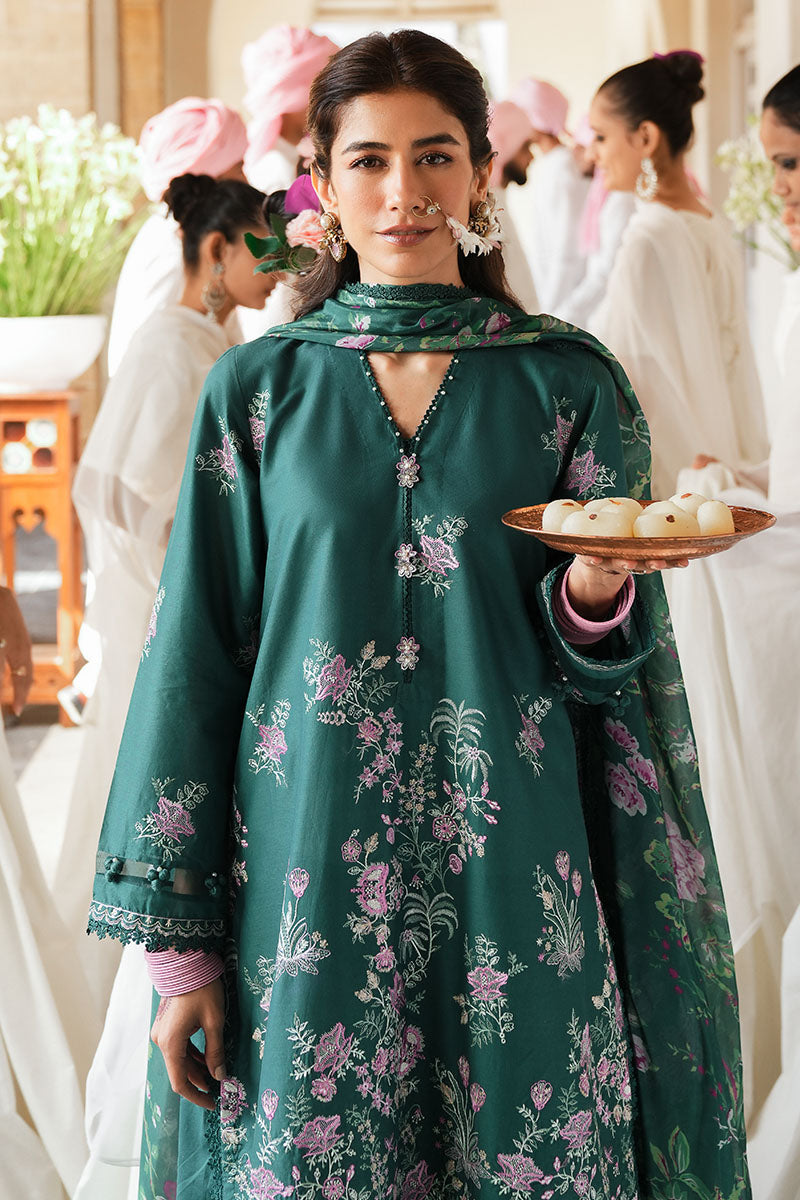 LAUREL GREEN-3PC (SHIRT, TROUSER & DUPATTA)