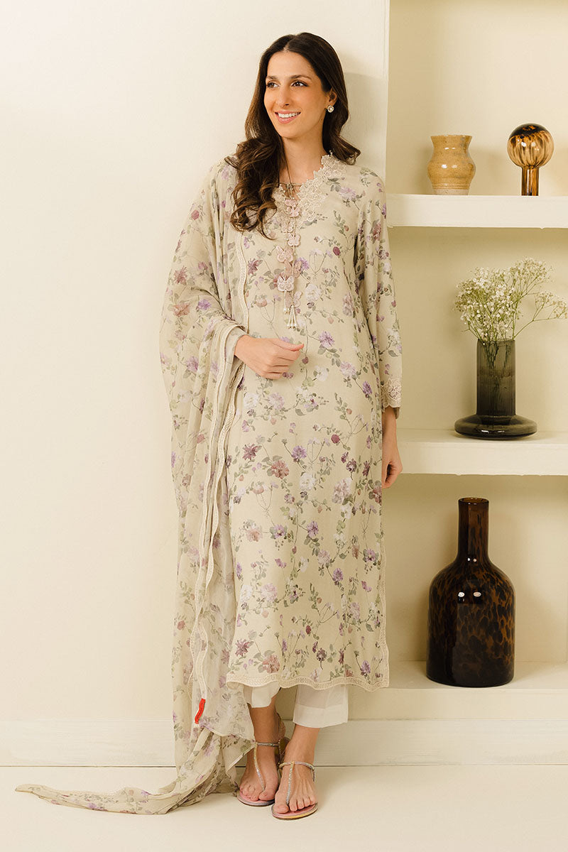 FLORAL FUSION-2PC (SHIRT & DUPATTA)