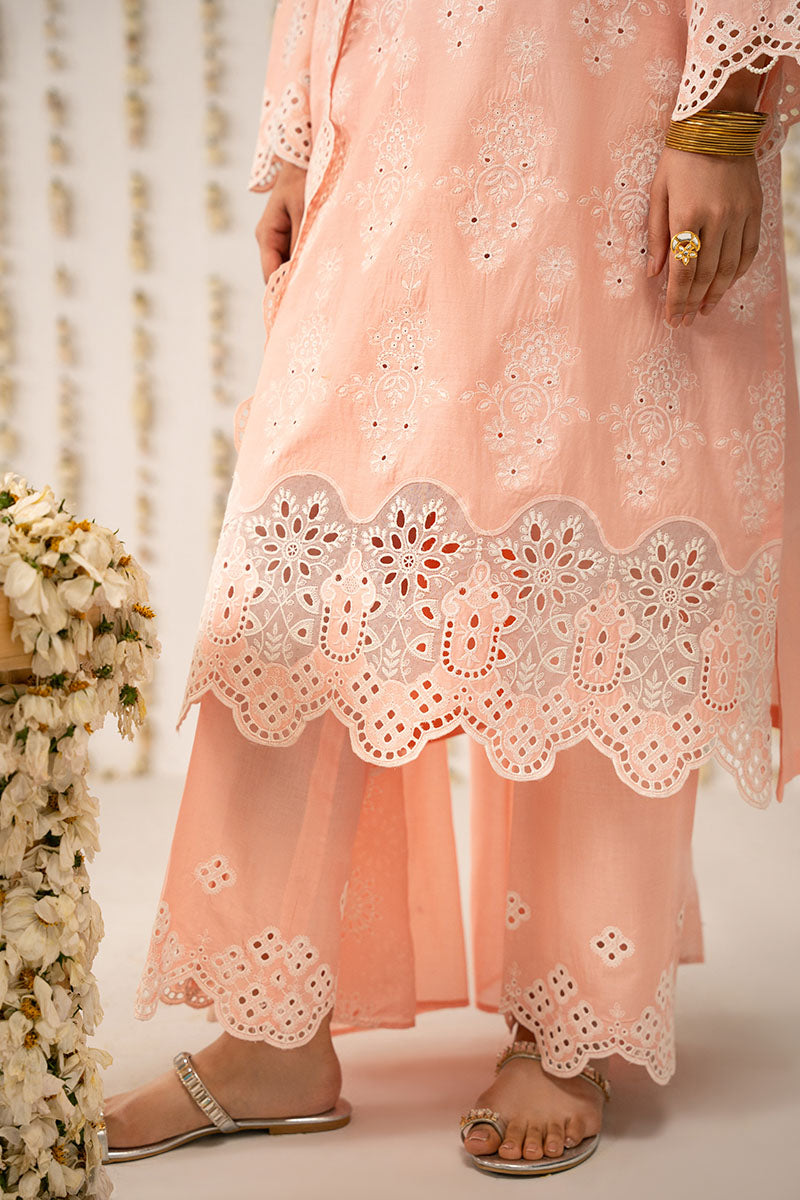 PLUSH PEACH-3PC (SHIRT,TROUSER & DUPATTA)