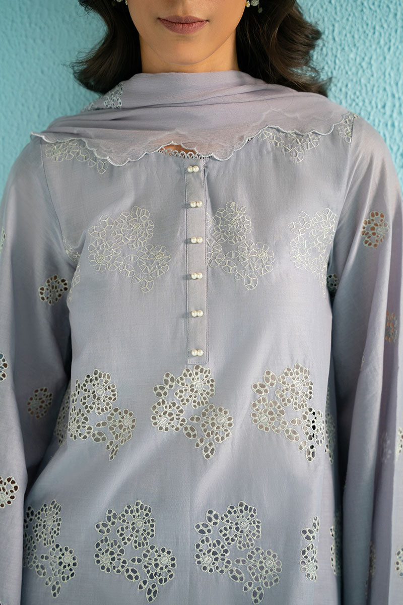 SILVER GRANITE-3PC (SHIRT, TROUSER & DUPATTA)