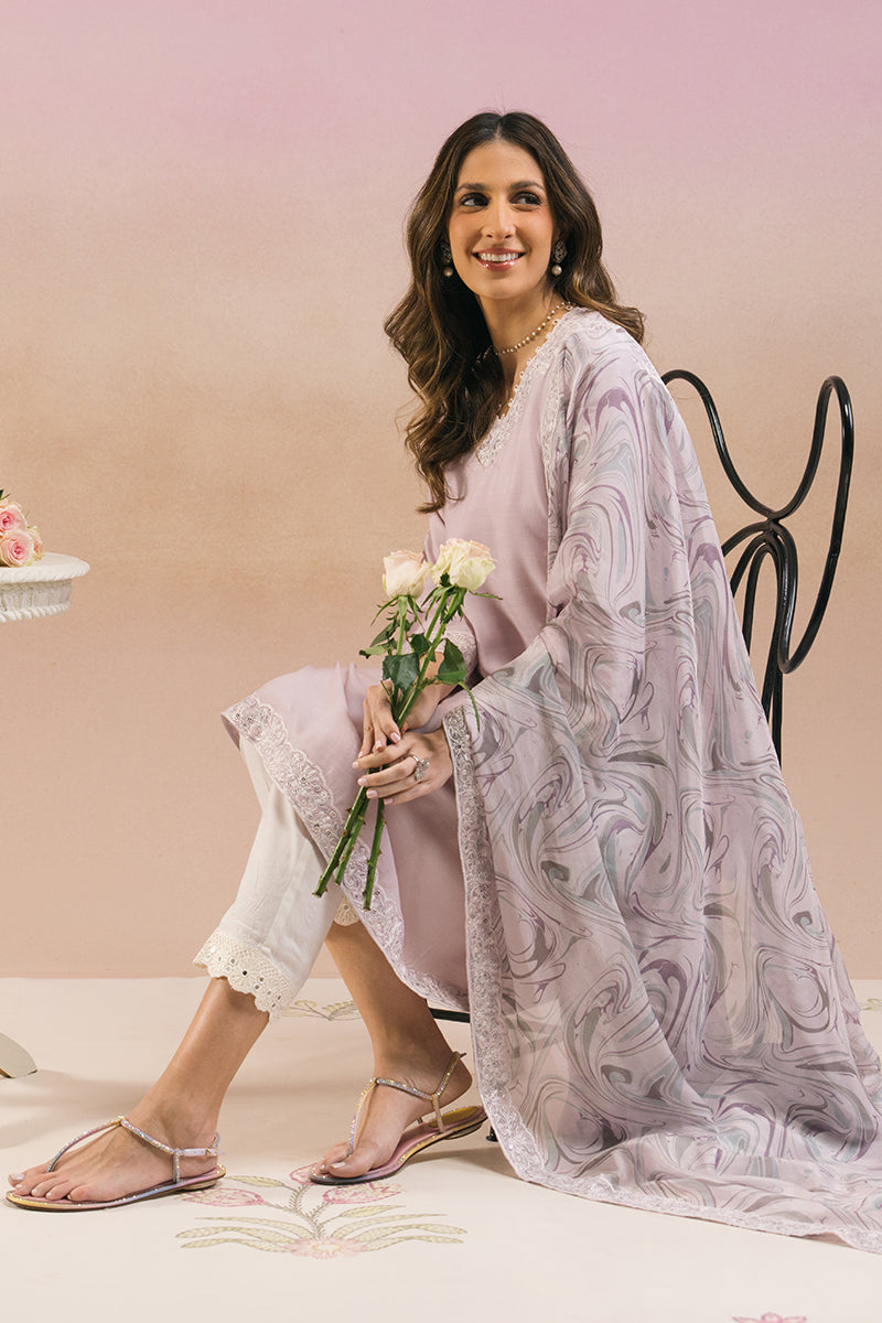 LILAC WAVE-2 PC (SHIRT & DUPATTA)