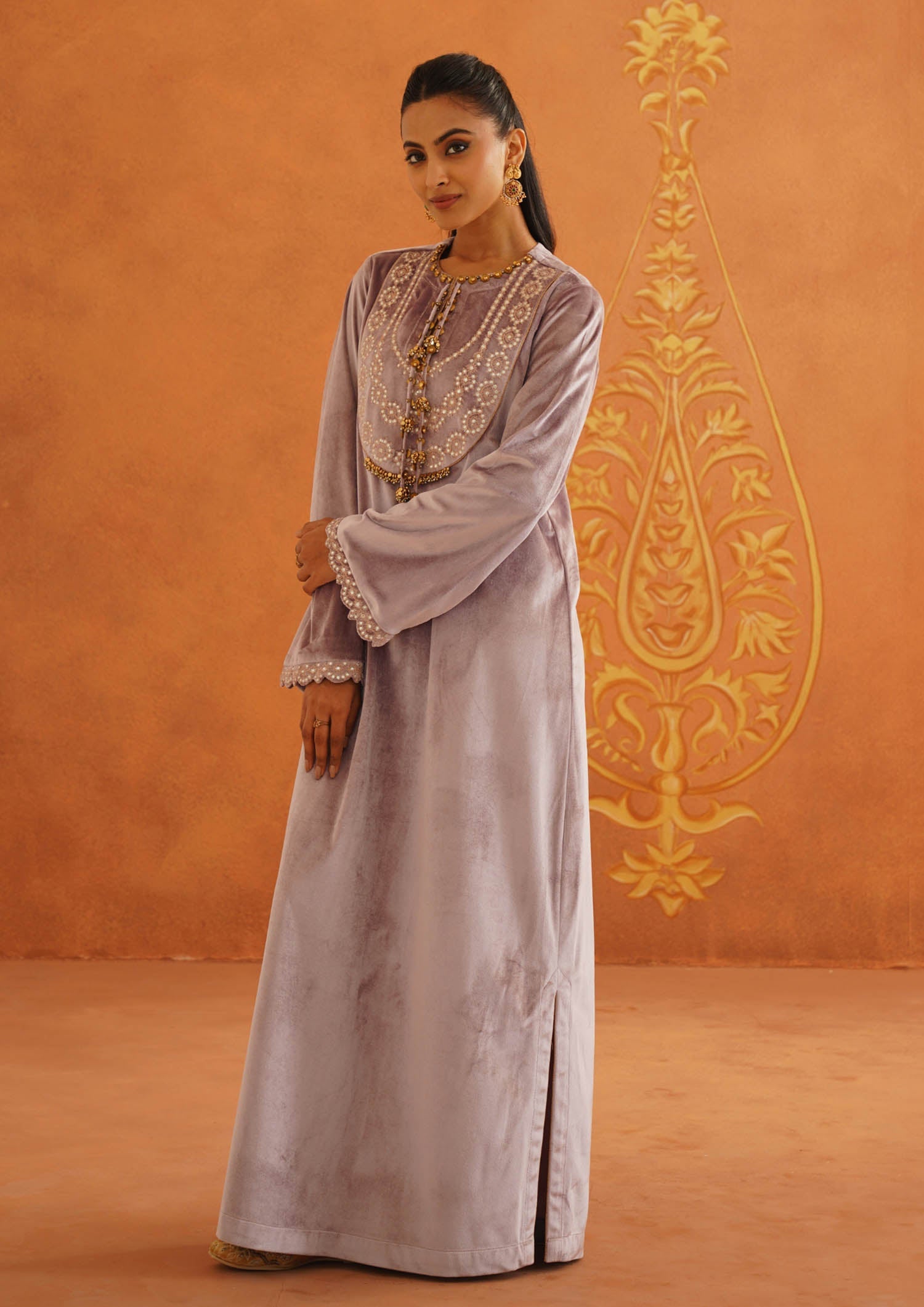 Zeba Lilac Long Dress