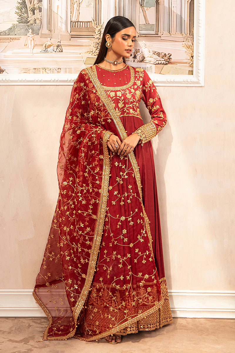 ROOMANI-2PC SILK EMBROIDERED PRET