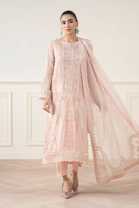 3 Piece Embroidered Chiffon Suit