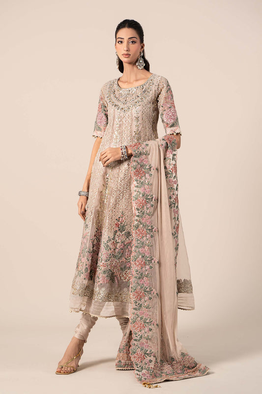 3 Piece Embroidered Organza Suit