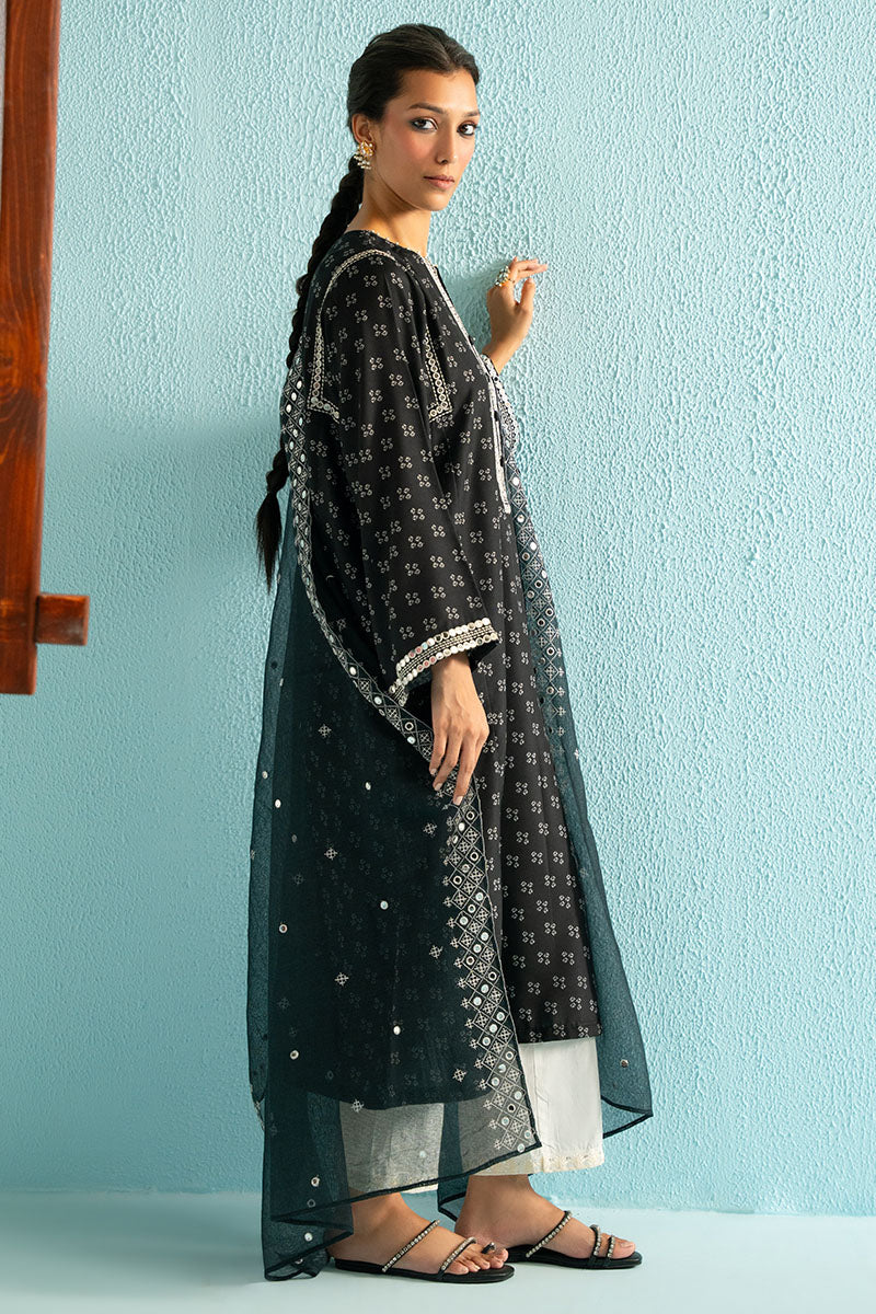 BLACK BLING-2PC (SHIRT & DUPATTA)