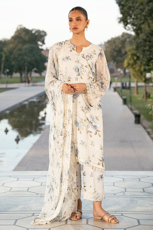 WHITE TULIP-3PC (SHIRT, TROUSER & DUPATTA)