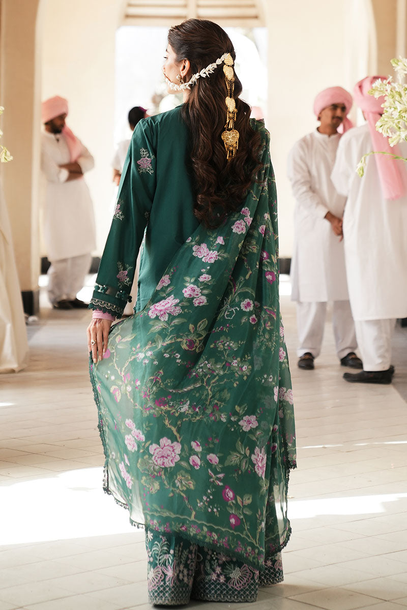 LAUREL GREEN-3PC (SHIRT, TROUSER & DUPATTA)